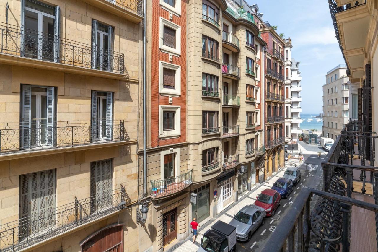 La Concha Cozy Balcony Apartment By Cisan Rentals San Sebastián Eksteriør bilde